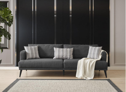 Four Seater Sofa 4 Seater Sofas Fabric Gray Modern Seater Living room new